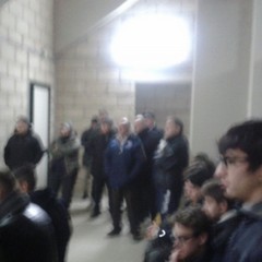 Tifosi e ragazzi del settore giovanile