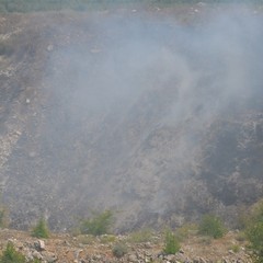 Cava-discarica a fuoco