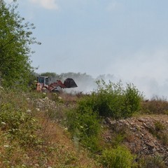 Cava-discarica a fuoco