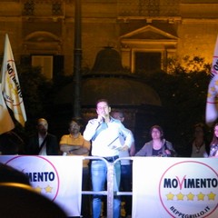 Comizio in Piazza della Repubblica del Movimento Cinque Stelle
