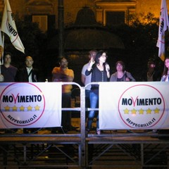 Comizio in Piazza della Repubblica del Movimento Cinque Stelle