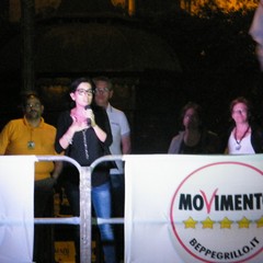 Comizio in Piazza della Repubblica del Movimento Cinque Stelle