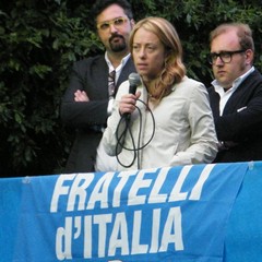 Comizio in Piazza della Repubblica con Giorgia Meloni