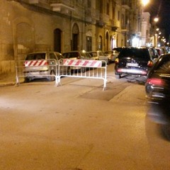 cedimento stradale in via De Roggiero 84