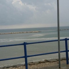 Strade di Trani allagati a causa della pioggia