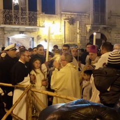 Benedizione del presepe artistico in Piazza Libertà - Natale 2015
