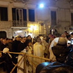 Benedizione del presepe artistico in Piazza Libertà - Natale 2015