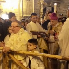 Benedizione del presepe artistico in Piazza Libertà - Natale 2015