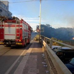 Incendio in via Istria