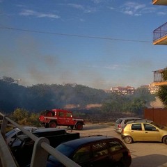 Incendio in via Istria
