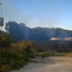 Incendio in via Istria