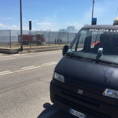 Incendio in via bisceglie