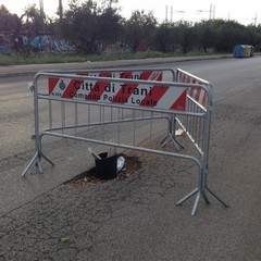 Buca in via Borsellino