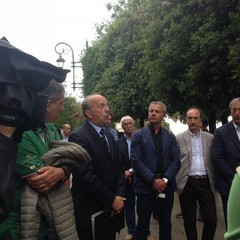 Inaugurazione dell'àncora medievale in villa comunale