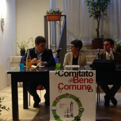 Ivan Stomeo (sindaco Melpignano); Teresa De Vito (Bene Comune) e Agostino Di Ciaula (Isde)