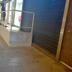 Rampa di accesso ai magazzini Oviesse