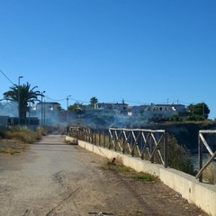 Incendio alla Seconda Spiaggia