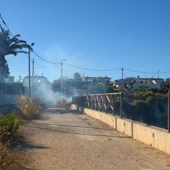 Incendio alla Seconda Spiaggia