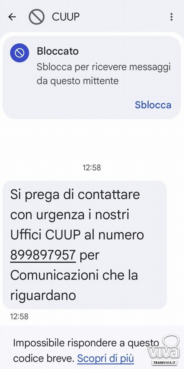 Truffa SMS "Smishing": allerta sui falsi uffici Cup