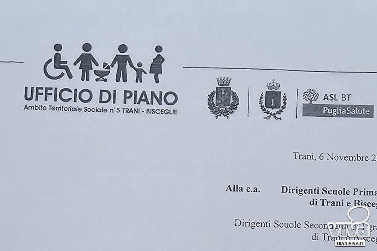 Assistenza Specialistica Scolastica: scatta l'accelerazione a Trani