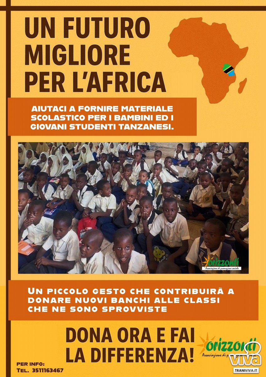 Un banco per la Tanzania: la missione della assoiazione Orizzonti di Trani