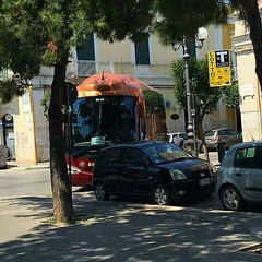 Bus bloccato in Piazza Gradenico