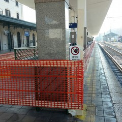 Lavori della pavimentazione in stazione