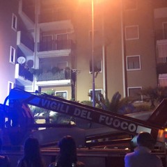 Incendio in un appartamento di via Amendola