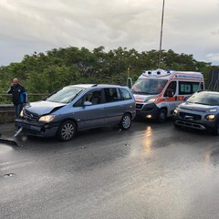 Tamponamento sul ponte di via Istria