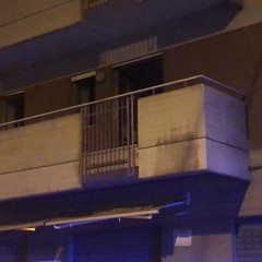 Incendio in via Andria