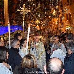 Benedizione del presepe in Piazza Libertà