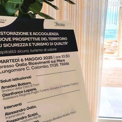 Turismo di qualità, a Trani un convegno sul tema “Ristorazione e accoglienza"