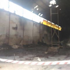 Incendio capannone via Curatoio