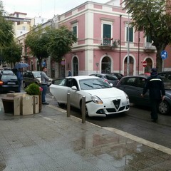 Alfa Romeo contro Audi in via Imbriani