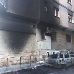 auto bruciate in via San Gervasio