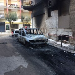 auto bruciate in via San Gervasio