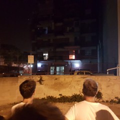 Incendio in via Andria