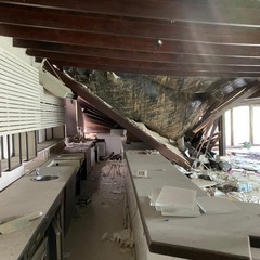 Tetto crollato alla Lampara