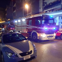 Incendio in via Pozzo Piano