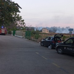 Incendio a Sud di Trani