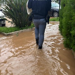 Via Mascagni pioggia