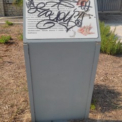Cartellonistica vandalizzata