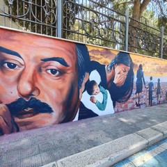 inauguraaione murales Giovanni Falcone
