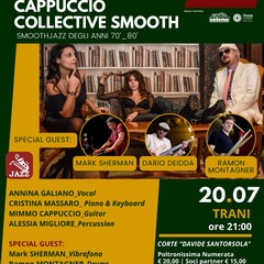 Cappuccio Collective Smooth: lo Smooth Jazz internazionale al Palazzo delle Arti Beltrani a Trani