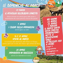 Locandina eventi Parco Santa Geffa