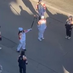 Milano Cortina la Fiamma Olimpica a Trani JPG