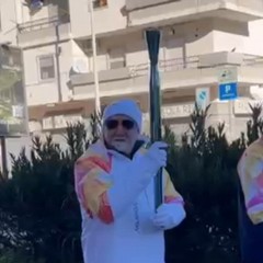 Milano Cortina la Fiamma Olimpica a Trani JPG