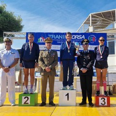 Podio Femminile Campionato interforze Mezza Maratona con Costa Acanfora Capone