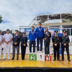 Podio maschile Campionato italiano interforze Trani ottobre