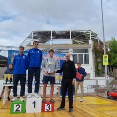 Podio maschile vincitori Tranincorsa XVI ed con Giovanni Assi pres ASD Tommaso Assi ottobre